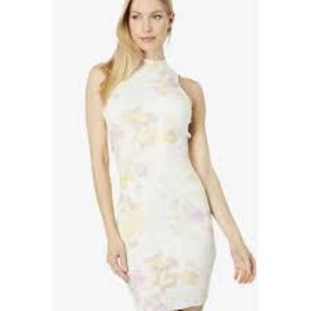 TED BAKER Effi Twist Back Dress Ribbed Knit Bodycon Midi High Neck Size 12 M/L 5